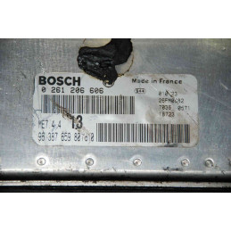 ECU MOTOR BOSCH ME7.4.4 0261206606 PSA 9638765980 - CON INMOVILIZADOR ANULADO (INMO / IMMO OFF)