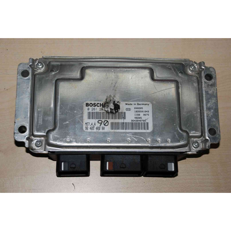 ECU MOTOR BOSCH ME7.4.4 0261206476 PSA 9648548980 - CON INMOVILIZADOR ANULADO (INMO / IMMO OFF)