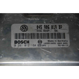 ECU BOSCH EDC15P+23.4.2 0281012194 VW POLO IV (9N) 1.4 TDI 51KW 70CV 045906019BP / SW 7501 - 1037376317 - CON INMO ANULADO