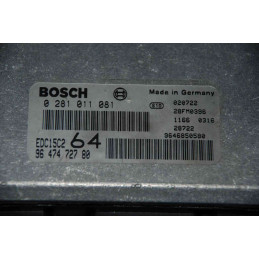 ECU MOTOR BOSCH EDC15C2-11.1 0281011081 PSA 9647472780