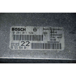 ECU BOSCH EDC15C2-11.1 0281011520 PEUGEOT 406 I 2.0 HDI 81KW 110CV RHZ 9652183480 - CON INMOVILIZADOR ANULADO (IMMO OFF)