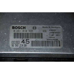 ECU BOSCH EDC15C2-11.1 0281010935 PEUGEOT 307 I 2.0 HDI 66KW 90CV RHY 9650221480 - CON INMOVILIZADOR ANULADO (INMO / IMMO OFF)