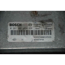 ECU MOTOR BOSCH EDC15C3-3.2 0281001934 RENAULT HOM8200039569 8200078730 - VIRGEN AUTOCODIFICABLE