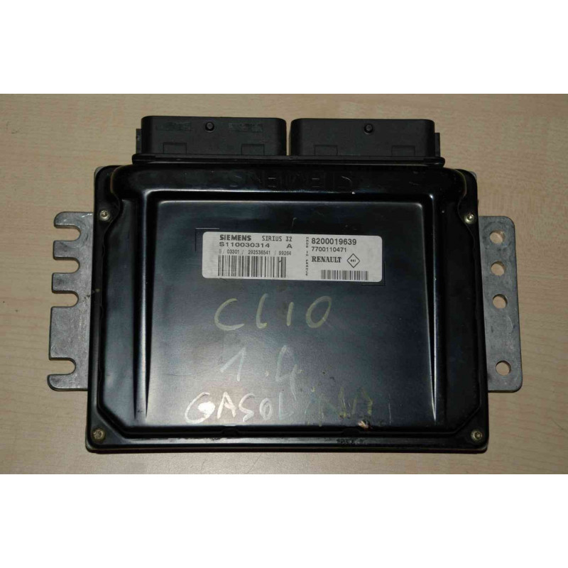 ECU MOTOR SIEMENS SIRIUS 32 S110030314A RENAULT 8200019639