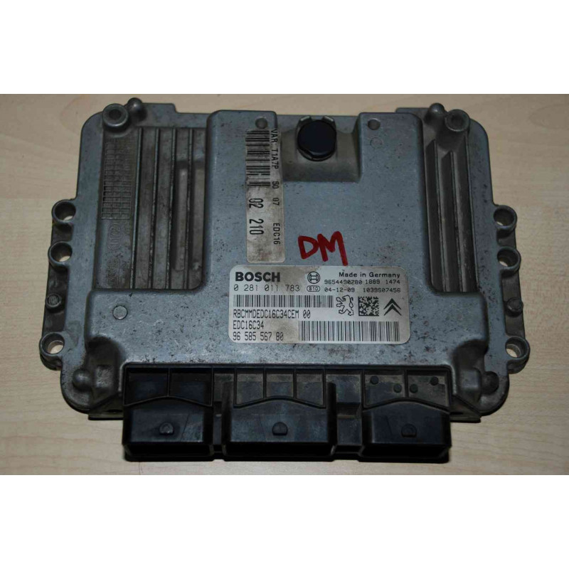 ECU MOTOR BOSCH EDC16C34-2.50 0281011783 PSA 9658556780