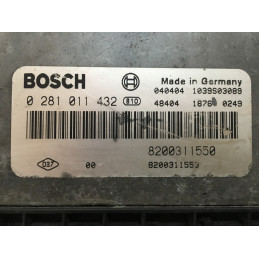 ECU MOTOR BOSCH EDC15C13-6.2 0281011432 NISSAN 8200311550