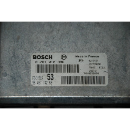 ECU BOSCH EDC15C2-11.1 0281010996 CITROEN XSARA PICASSO I 2.0 HDI 66KW 90CV RHY 9646774280 - CON INMOVILIZADOR ANULADO