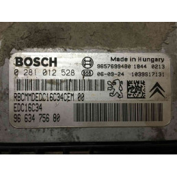 ECU MOTOR BOSCH EDC16C34 0281012528 PSA 9663475680