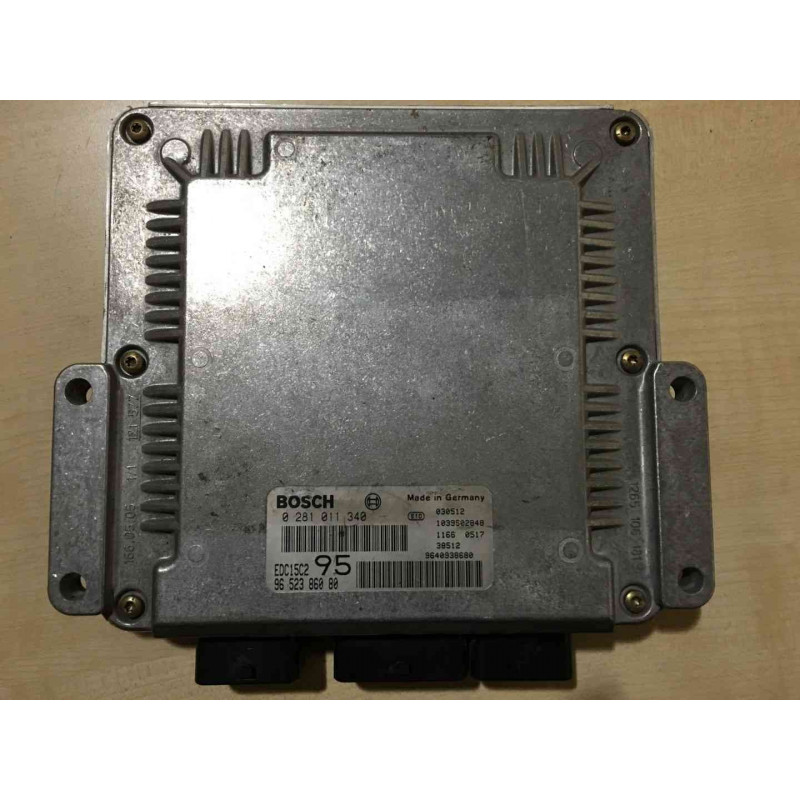ECU BOSCH EDC15C2-11.1 0281011340 CITROEN C5 I 2.0 HDI 81KW 110HP RHZ 9652386080 - WITH DISABLED IMMOBILIZER (IMMO OFF)