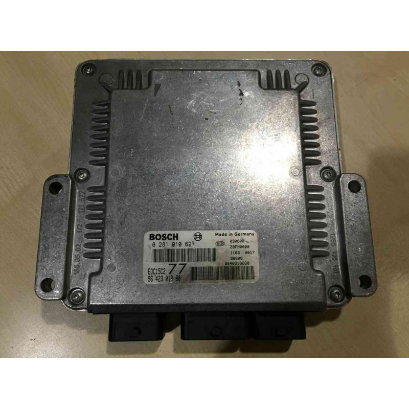 ECU BOSCH EDC15C2-11.1 0281010627 PEUGEOT 406 I 2.0 HDI 81KW 110CV RHZ 9642301880 - CON INMOVILIZADOR ANULADO (IMMO OFF)