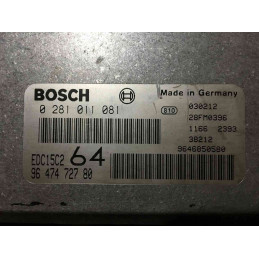 ECU MOTOR BOSCH EDC15C2-11.1 0281011081 PSA 9647472780