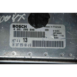 ECU MOTOR BOSCH ME7.4.4 0261206606 PSA 9638765980 - CON INMOVILIZADOR ANULADO (INMO / IMMO OFF)