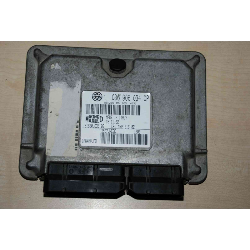 ECU MOTOR MAGNETI MARELLI IAW 4MV.FB 6160063506 VAG 036906034CP ECU MOTOR MAGNETI MARELLI IAW 4MV.FB 6160063506 VAG 036906034CP
