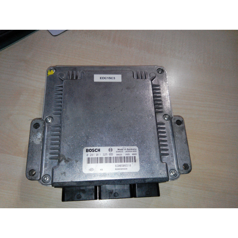 ECU BOSCH EDC15C3-4.2 0281011325 RENAULT ESPACE IV 2.2 DCI 150CV 8200309318 8200309329 / SW 1037374109 / CON INMO ANULADO