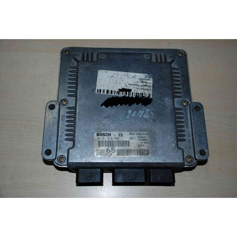 ECU BOSCH EDC15C2-11.1 0281010590 PEUGEOT 406 I 2.0 HDI 81KW 110CV RHZ 9643527480 - CON INMOVILIZADOR ANULADO (IMMO OFF)