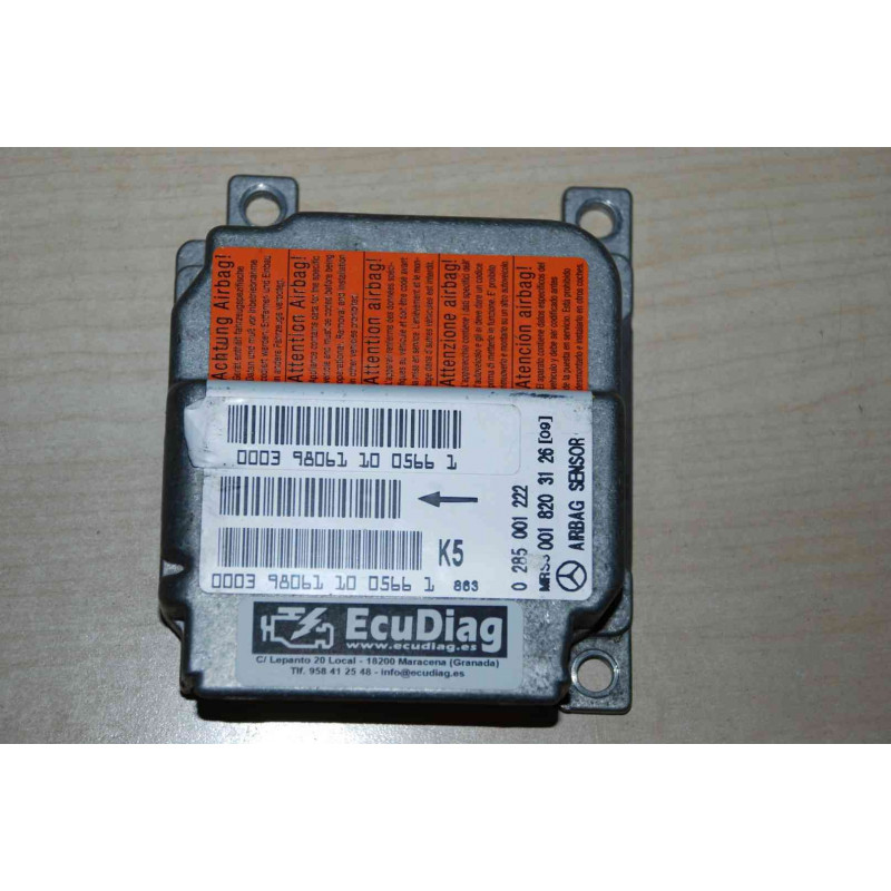 ECU AIRBAG BOSCH 0285001222 MERCEDES 0018203126