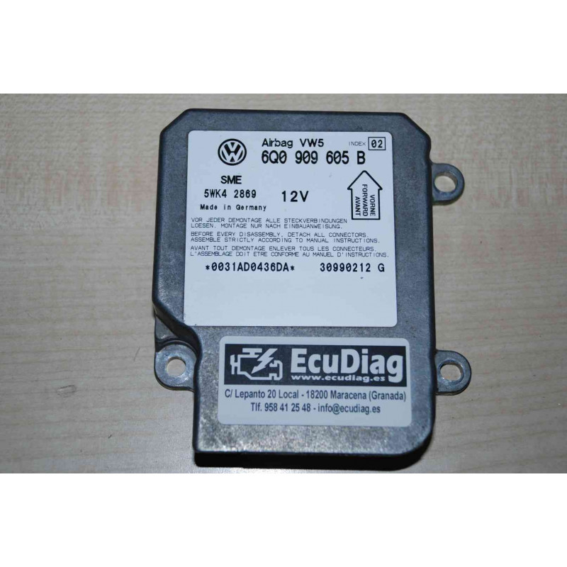 ECU AIRBAG SIEMENS 5WK42869 VAG 6Q0909605B INDEX02