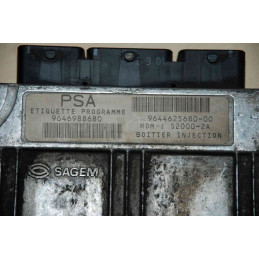 ECU SAGEM S2000-2A 21647431-0 PEUGEOT 206 I (T3) 1.4i 55KW 75HP HW 9644625680 SW 9646988680 - WITH DISABLED IMMOBILIZER