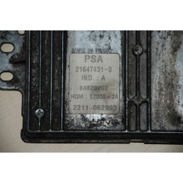 ECU SAGEM S2000-2A 21647431-0 PEUGEOT 206 I (T3) 1.4i 55KW 75HP HW 9644625680 SW 9646988680 - WITH DISABLED IMMOBILIZER