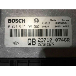 ECU MOTOR BOSCH EDC16CP33 0281017701 RENAULT 237100746R