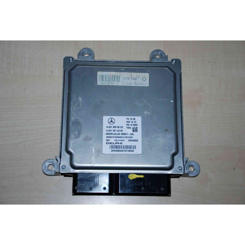 ECU MOTOR DELPHI CRD3PLUS.A0 28449850 MERCEDES A6519000603