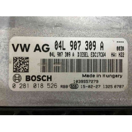 ECU MOTOR BOSCH EDC17C64 0281018526 VAG 04L907309A