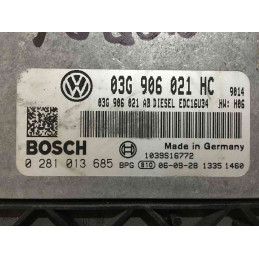 ECU MOTOR BOSCH EDC16U34-3.42 0281013685 VAG 03G906021HC