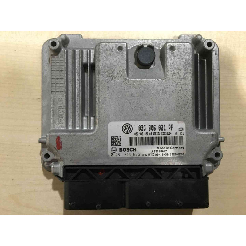 ECU MOTOR BOSCH EDC16U34-3.42 0281014075 VAG 03G906021PF