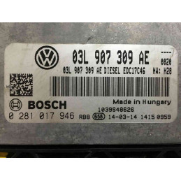 ECU MOTOR BOSCH EDC17C46-2.5 0281017946 VAG 03L907309AE