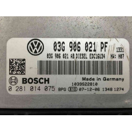 ECU MOTOR BOSCH EDC16U34-3.42 0281014075 VAG 03G906021PF