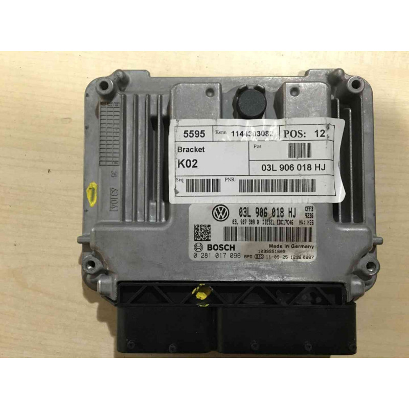 ECU MOTOR BOSCH EDC17C46-2.6 0281017096 VAG 03L906018HJ