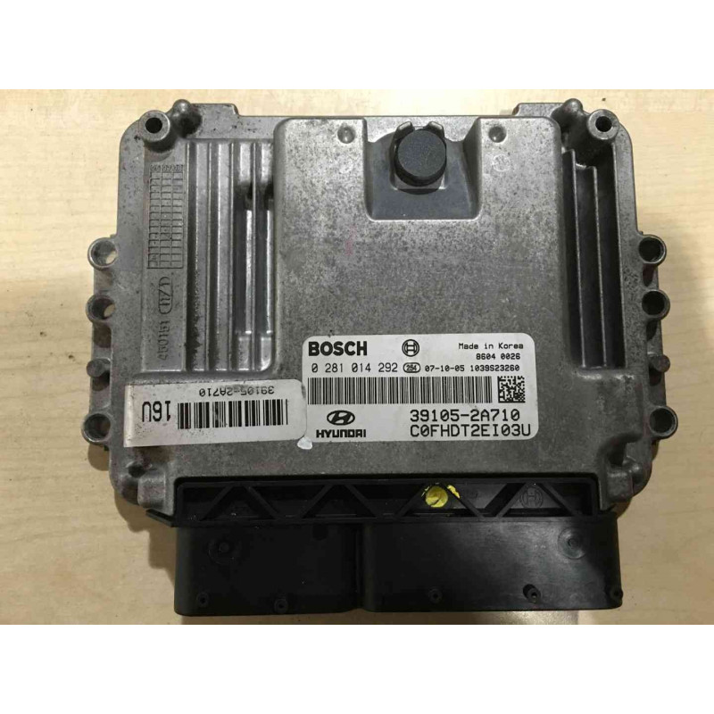 ECU MOTOR BOSCH EDC 16C39-5.41 0281014292 HYUNDAI 39105-2A710