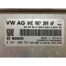 ECU MOTOR BOSCH MED17.5.25 0261S09531 VAG 04E907309AF