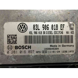 ECU MOTOR BOSCH EDC17C46-2.22 0281016897 VAG 03L906018EF