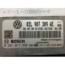 ECU MOTOR BOSCH EDC17C46-2.5 0281017946 VAG 03L907309AE