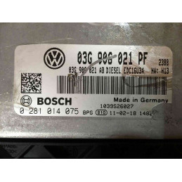 ECU MOTOR BOSCH EDC16U34-3.42 0281014075 VAG 03G906021PF