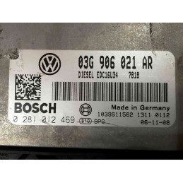 ECU MOTOR BOSCH EDC16U34-3.43 0281012469 VAG 03G906021AR