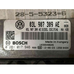 ECU MOTOR BOSCH EDC17C46-2.5 0281017946 VAG 03L907309AE