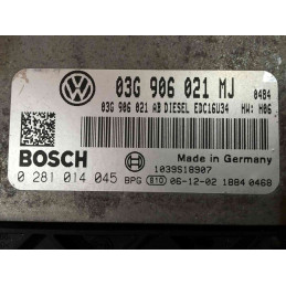 ECU MOTOR BOSCH EDC16U34-3.42 0281014045 VAG 03G906021MJ