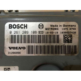 ECU MOTOR BOSCH ME9.0 0261209108 VOLVO 31286086