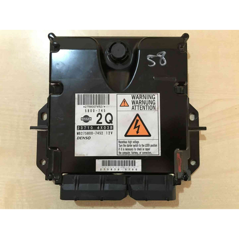 ECU MOTOR DENSO MB275800-7452 NISSAN 237104X03B