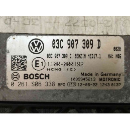 ECU MOTOR BOSCH MED17.1 0261S06338 VAG 03C907309D