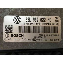 ECU MOTOR BOSCH EDC17CP14-3.4 0281015756 VAG 03L906022MC