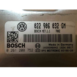 ECU MOTOR BOSCH ME7.1.1 0261208752 VAG 022906032GM