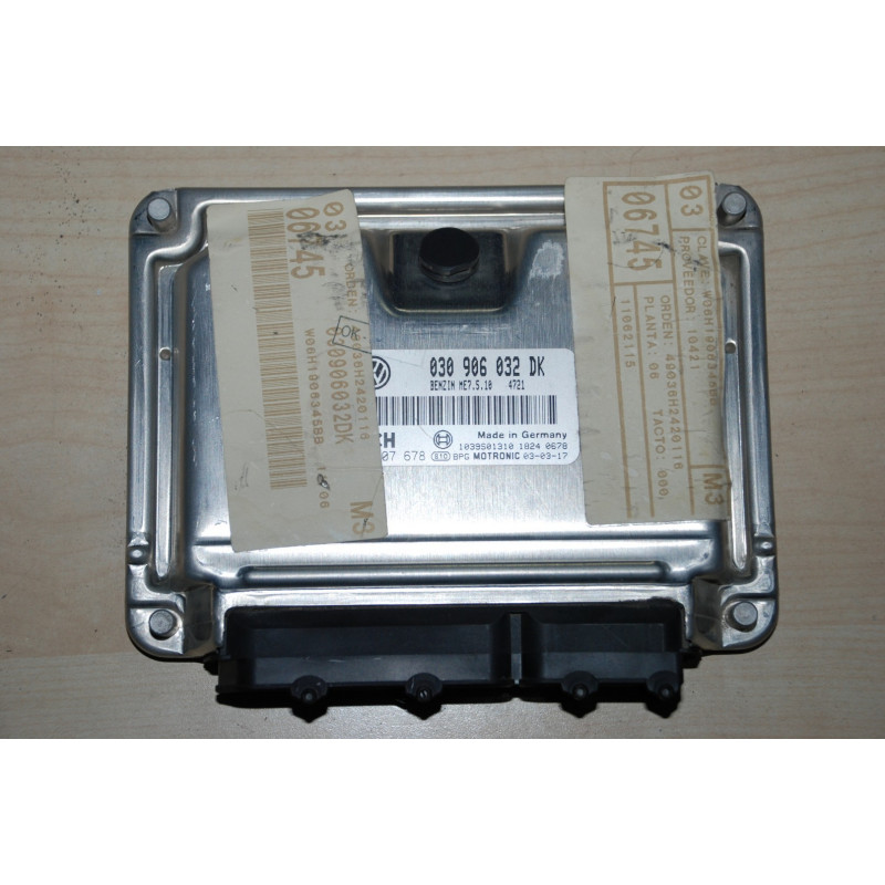 ECU BOSCH ME7.5.10 0261207678 SEAT AROSA I (6H) 1.4i 44KW 60HP AUD 030906032DK - WITH DISABLED IMMOBILIZER (IMMO OFF) ECU BOSCH ME7.5.10 0261207678 SEAT AROSA I (6H) 1.4i 44KW 60HP AUD 030906032DK - WITH DISABLED IMMOBILIZER (IMMO OFF)