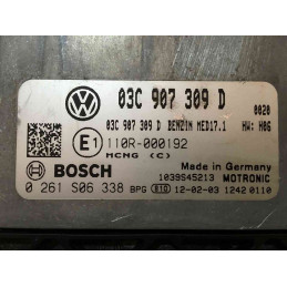 ECU MOTOR BOSCH MED17.1 0261S06338 VAG 03C907309D