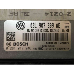 ECU MOTOR BOSCH EDC17C46-2.5 0281017946 VAG 03L907309AE