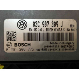 ECU MOTOR BOSCH MED17.5.5 0261S06775 VAG 03C906309J