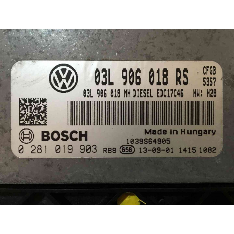 ECU MOTOR BOSCH EDC17C462.5 0281019903 VAG 03L906018RS