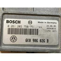 ECU MOTOR BOSCH MA1.2.3 0261203750/751 VAG 6K0906026B